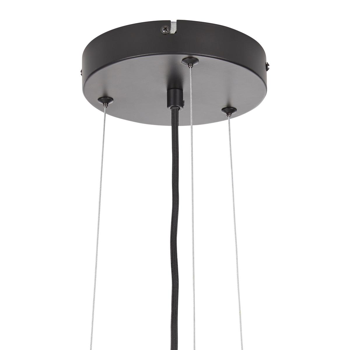 LED Függőlámpa Marge - fekete/áttetsző, Modern, műanyag/fém (40/120cm) - Bessagi Home