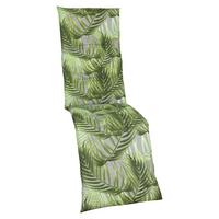 Relaxsesselauflage Grün ca. 48x5x168cm - Grau/Grün, Basics, Textil (48/5/168cm)