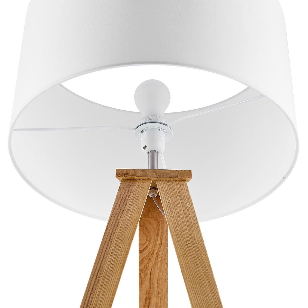 LAMPA STOJĄCA COLCHESTER *SBN* - kolor naturalny/biały, Konventionell, metal/tkanina (45/148cm) - Novel