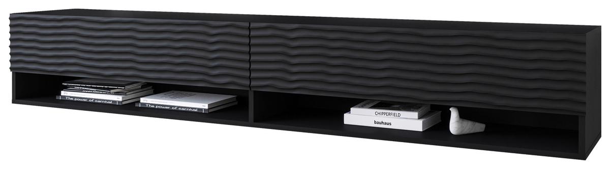 Komoda Lowa - siva/crna, Lifestyle, drvni materijal/plastika (180/30/32cm) - P & B