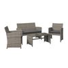 GARTENSET MICHELLE 2 - Klar/Anthrazit, Basics, Glas/Kunststoff (62/107/76cm)