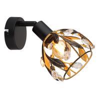 STRAHLER 15759-1 MIKA - Klar/Goldfarben, Basics, Kunststoff/Metall (12/16cm) - Globo