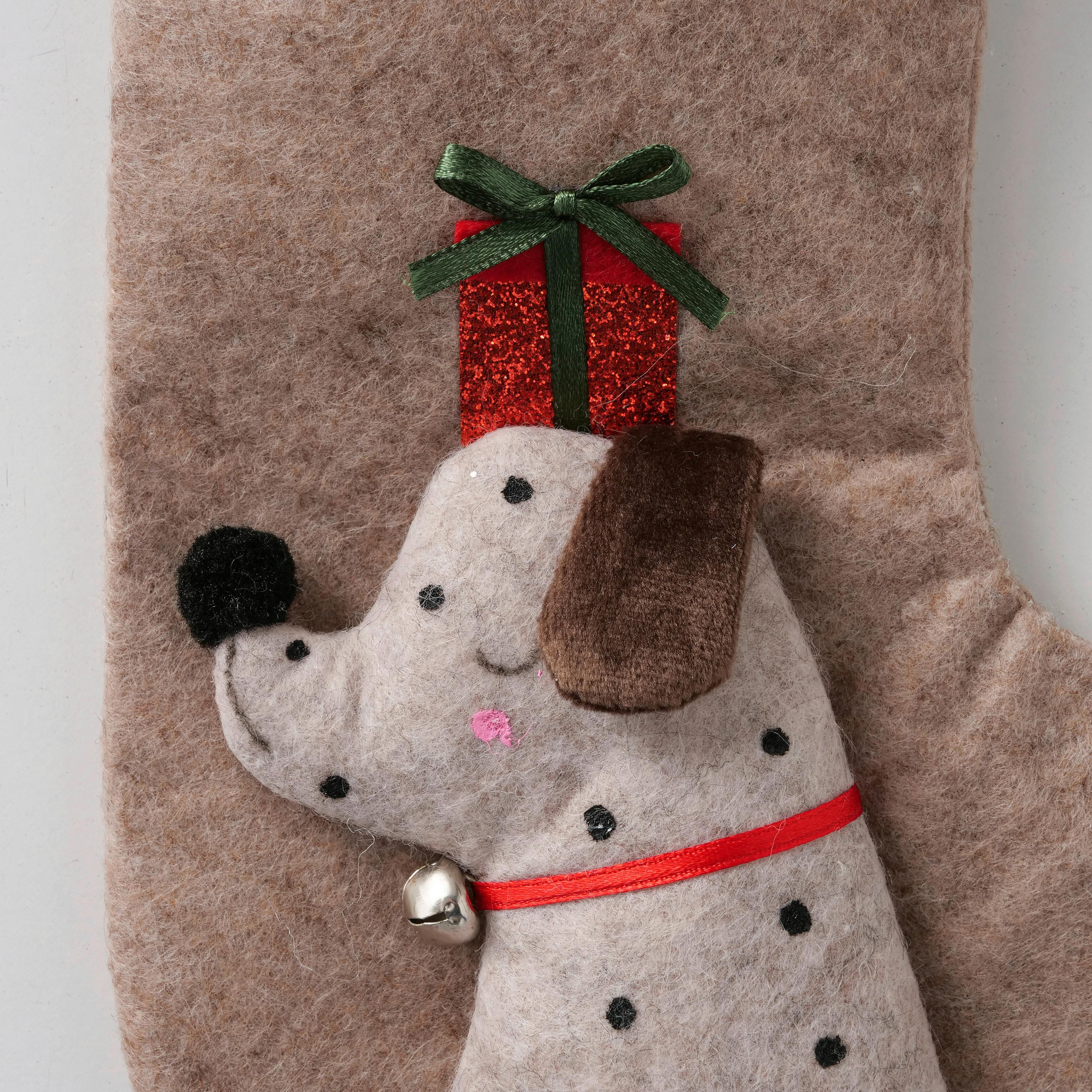 Mikulászokni Barney - bézs, Konventionell, textil (13/18cm) - Modern Living