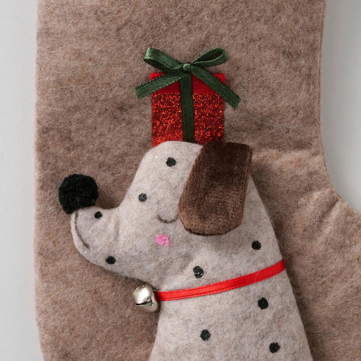 Pungă pentru cadou Barney I - bej, Konventionell, textil (13/18cm) - Modern Living