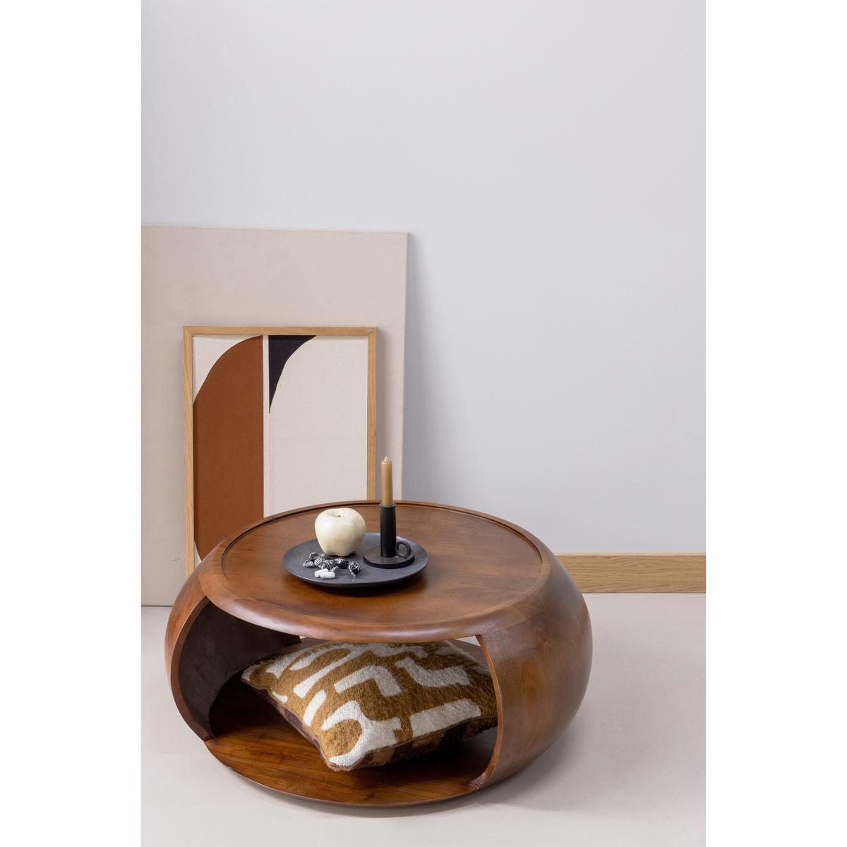 Couchtisch Cole Mangoholz - Braun, Design, Holz (72/72/36cm) - Livetastic