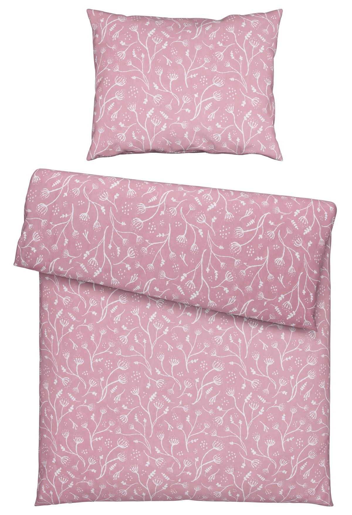 Bettwäsche Frida Mauve ca. 140x200cm - Mauve, KONVENTIONELL, Textil (140/200cm) - Modern Living
