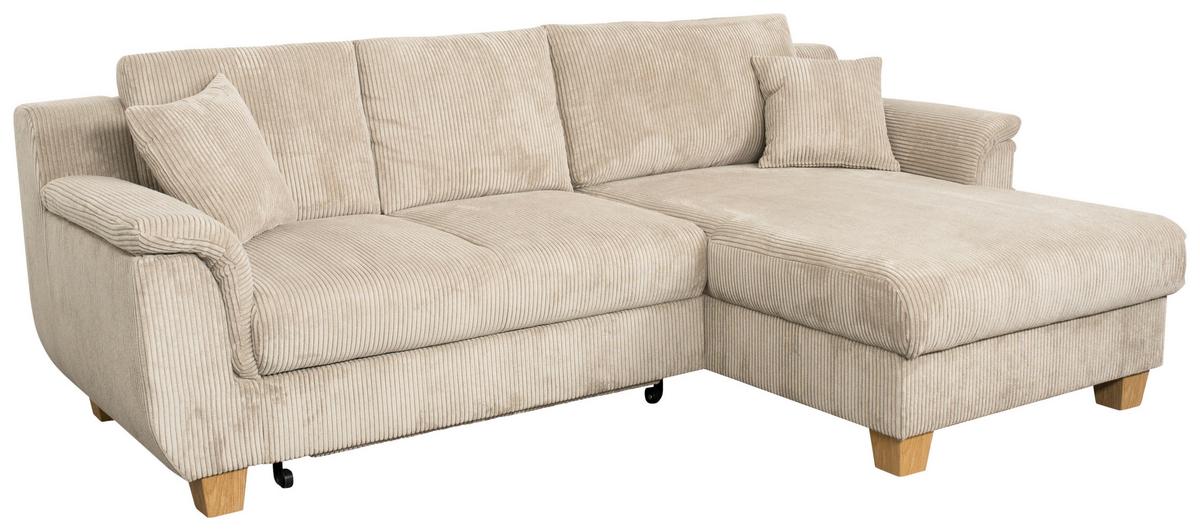 Colţar ALEX - bej, Modern, textil (246/156cm) - Modern Living