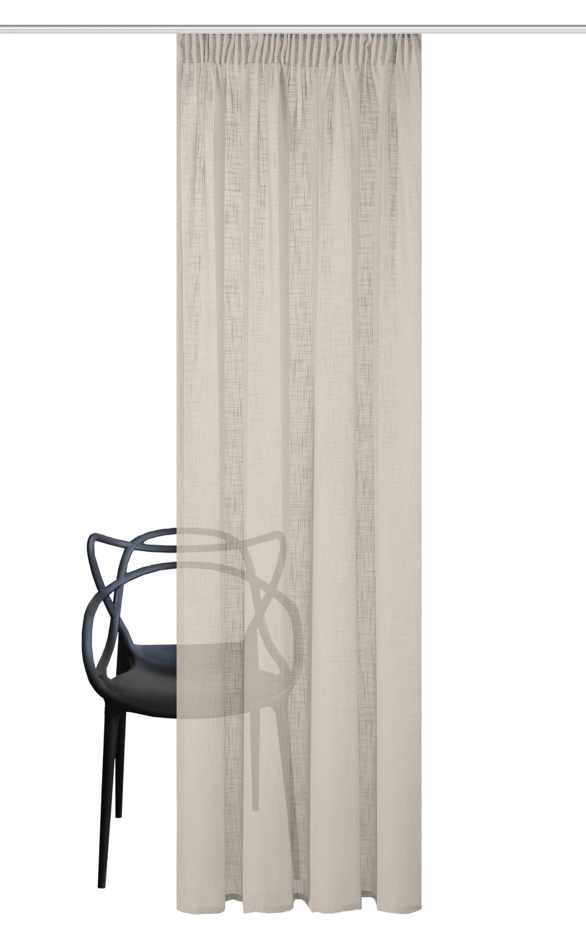 Fertigvorhang Softy Taupe ca. 140x245cm - Taupe, Basics, Textil (140/245cm)