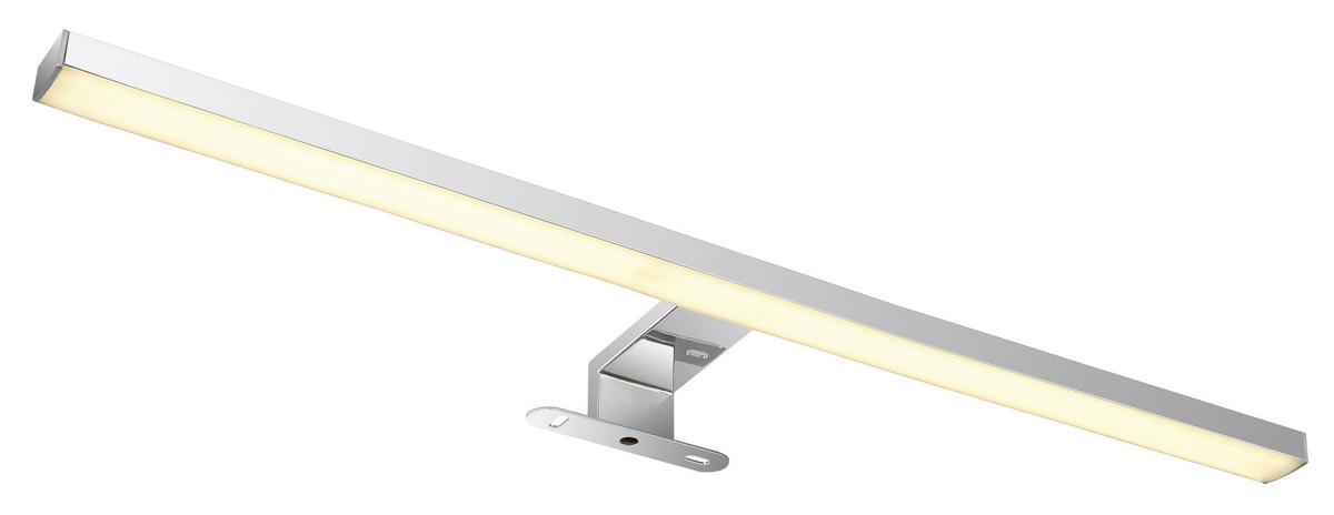 Zidna Kupaonska Svjetiljka Jaime - boje kroma/opalna, Design, metal/plastika (60/12/4cm) - Globo