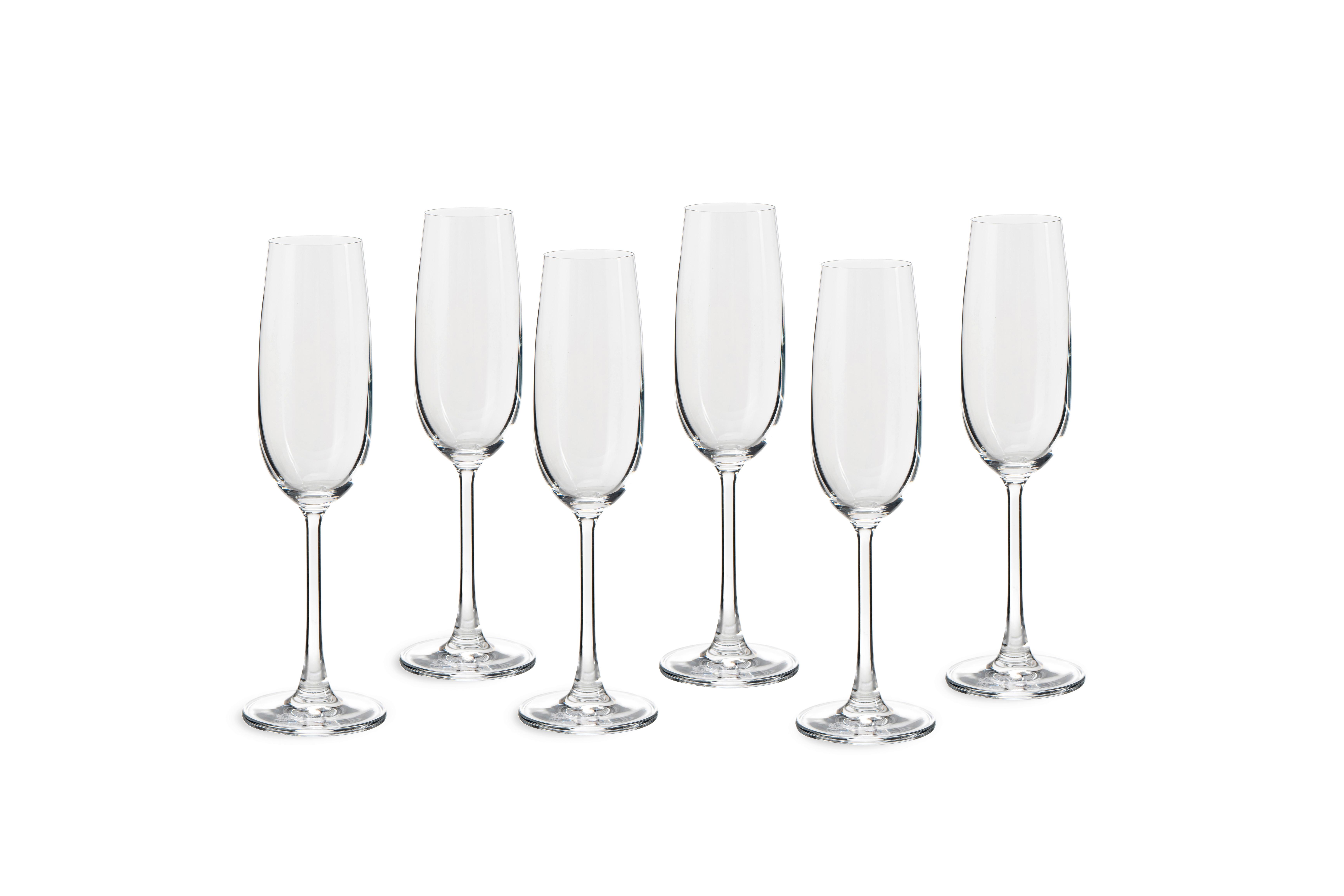 Set Kozarcev Wine, 6-Delni - prosojno, Basics, steklo (7/22,9cm) - Echtwerk