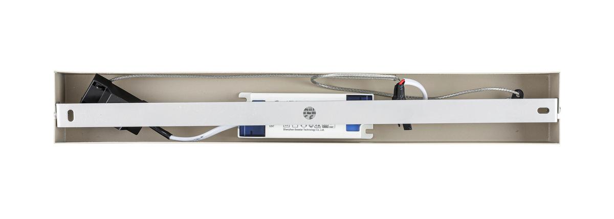 LAMPA WISZĄCA LED BROWNSVILLE *SBN* - kolor piaskowy, Design, tworzywo sztuczne/metal (100/22/120cm) - Novel