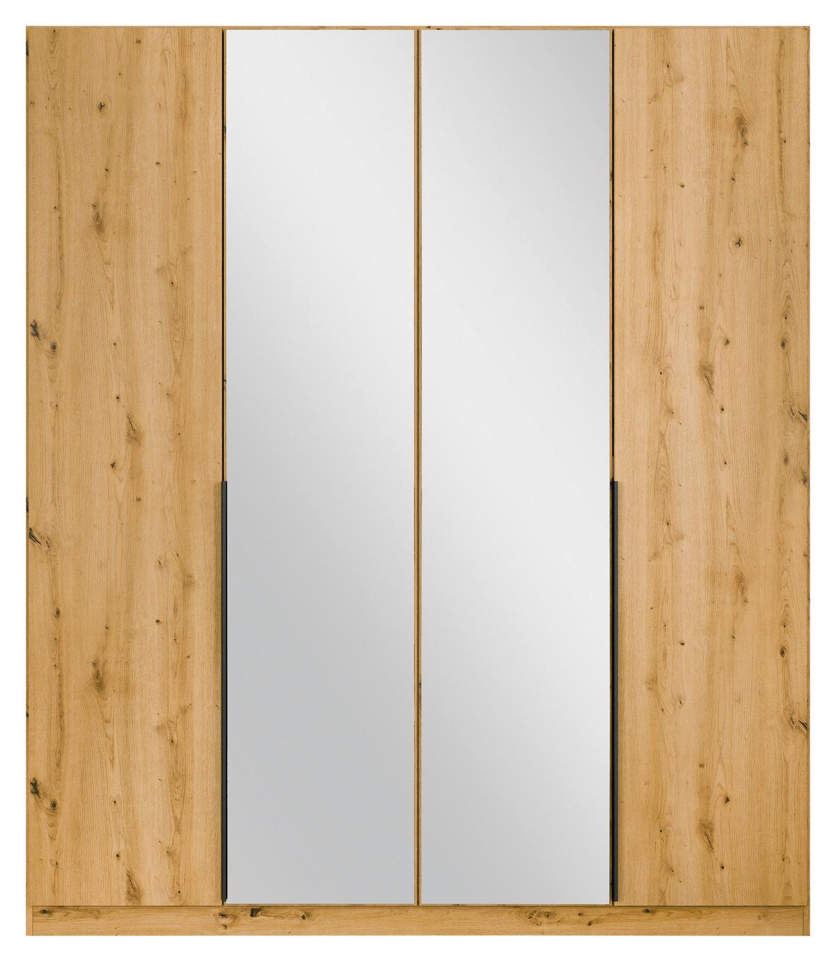 Ormar S Klasičnim Vratima Skyla - siva/hrast Artisan, Moderno, drvni materijal/metal (181/210/54cm) - Modern Living