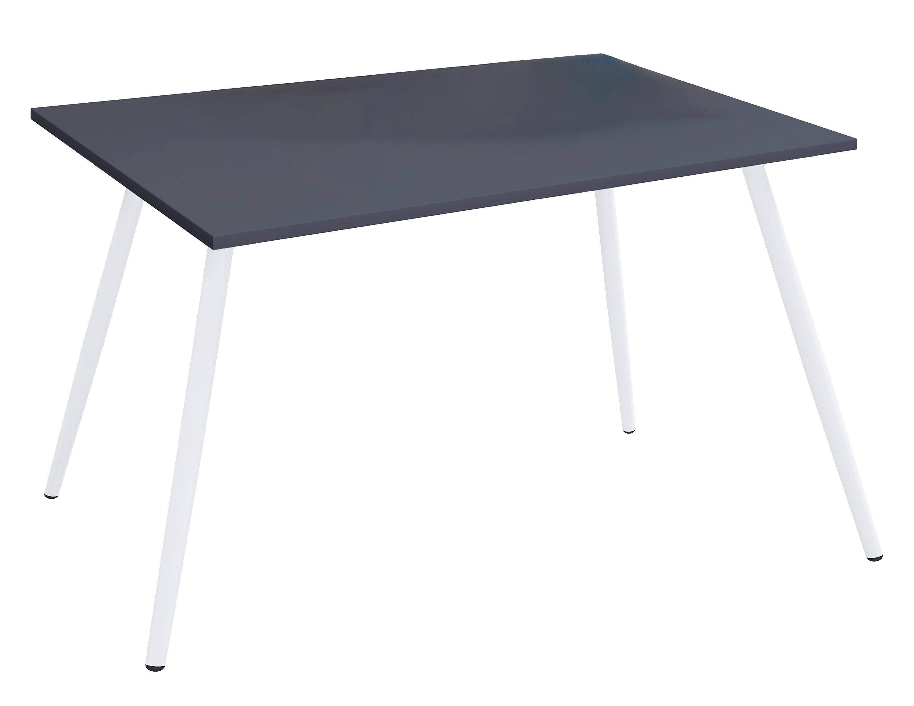 Pisalna Miza Salia, Antracit, Bela, 110x50cm - bela/antracit, Moderno, kovina/leseni material (110/50/70cm) - MID.YOU