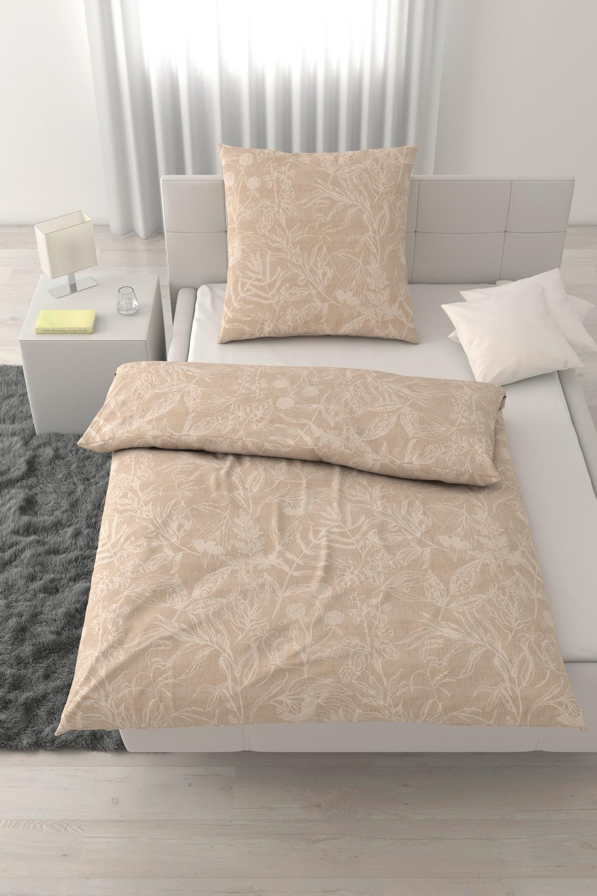 Bettwäsche Tylpur Beige ca. 135x200cm - Beige, Textil (135/200cm) - Mömax