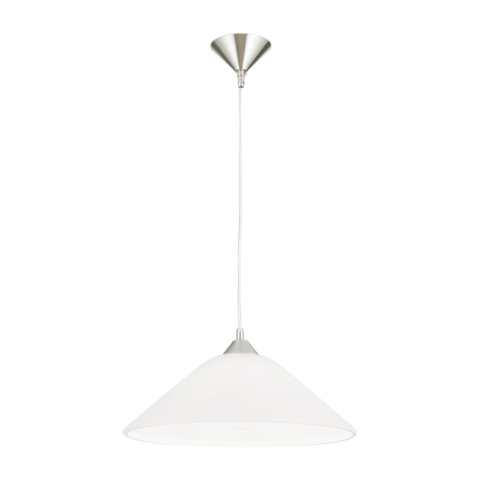 LAMPA WISZĄCA HL 6-1525/1 SATIN GRADO - kolor srebrny, Konventionell, metal/szkło (40/123cm)