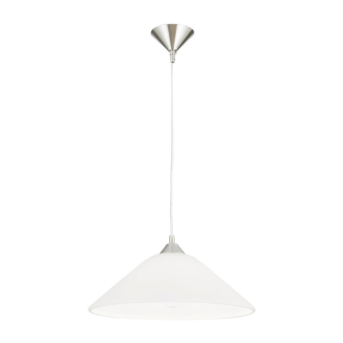 LAMPA WISZĄCA HL 6-1525/1 SATIN GRADO - kolor srebrny, Konventionell, metal/szkło (40/123cm)