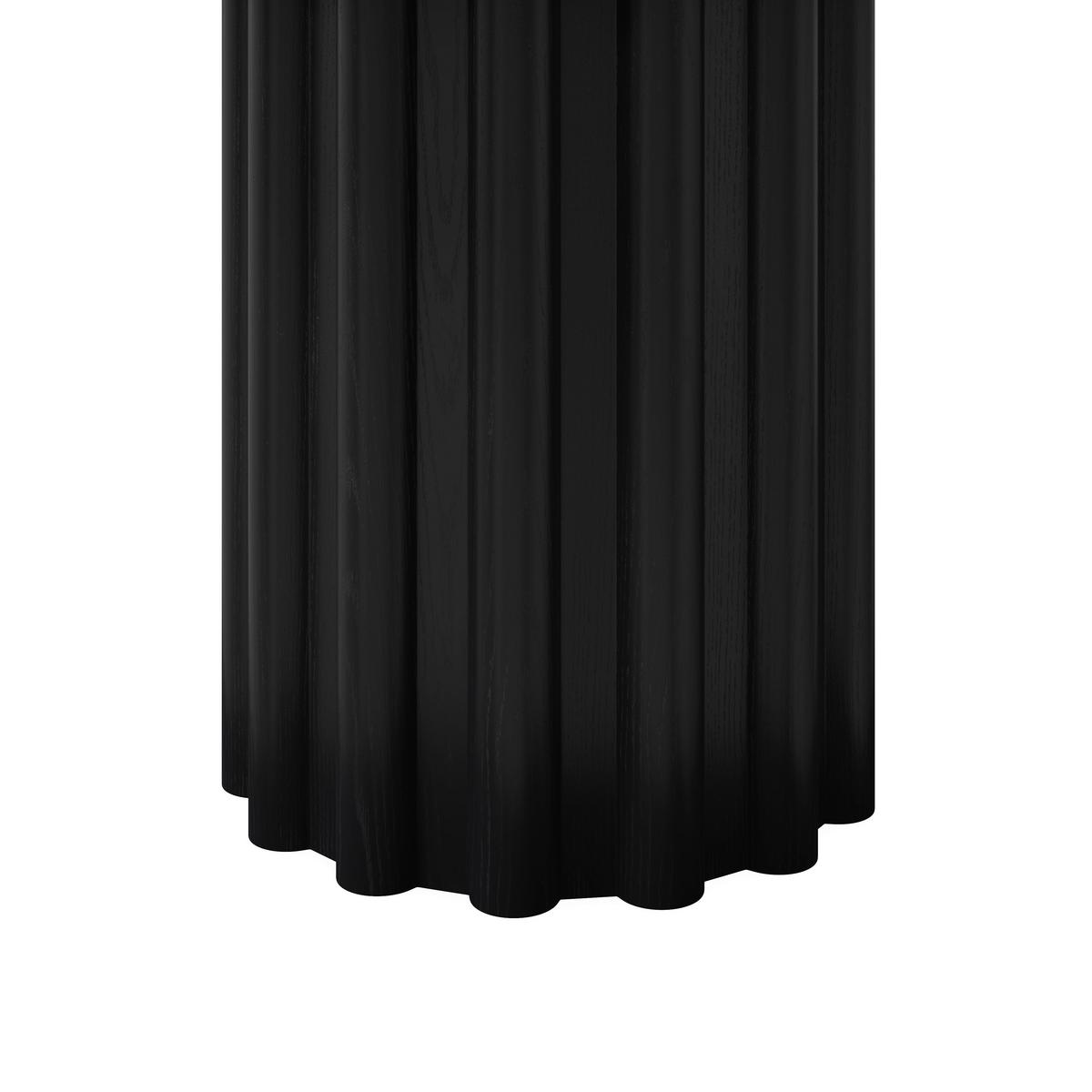 Jedilna Miza Zelia, Črna, Ø 120cm - črna, Moderno, steklo/leseni material (120/75/120cm) - Bessagi Home