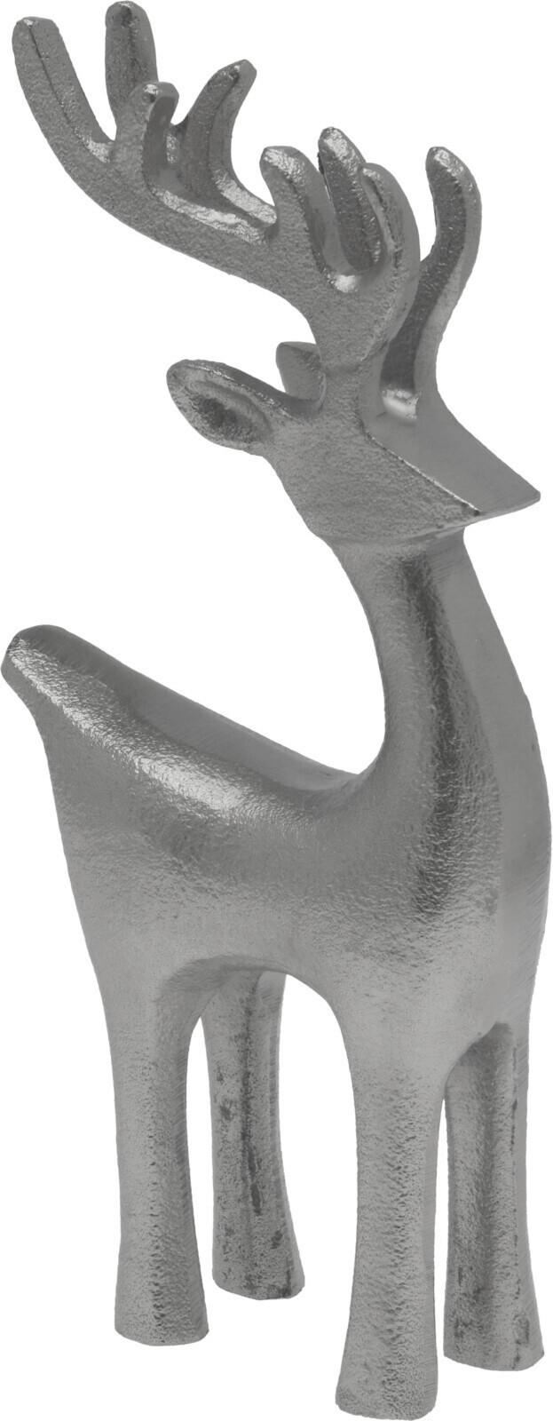 Dekor Szarvas Deer Silver - ezüstszínű, fém (10,5/5/22cm)