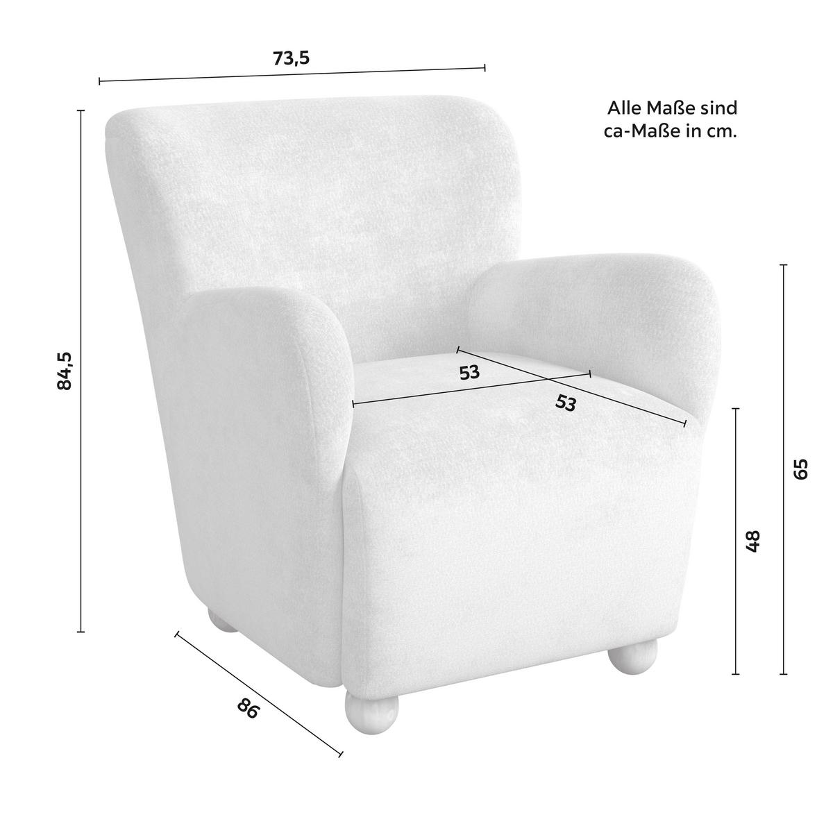 Fotoliu LEA - bej, Modern, lemn/metal (76/85/84cm)