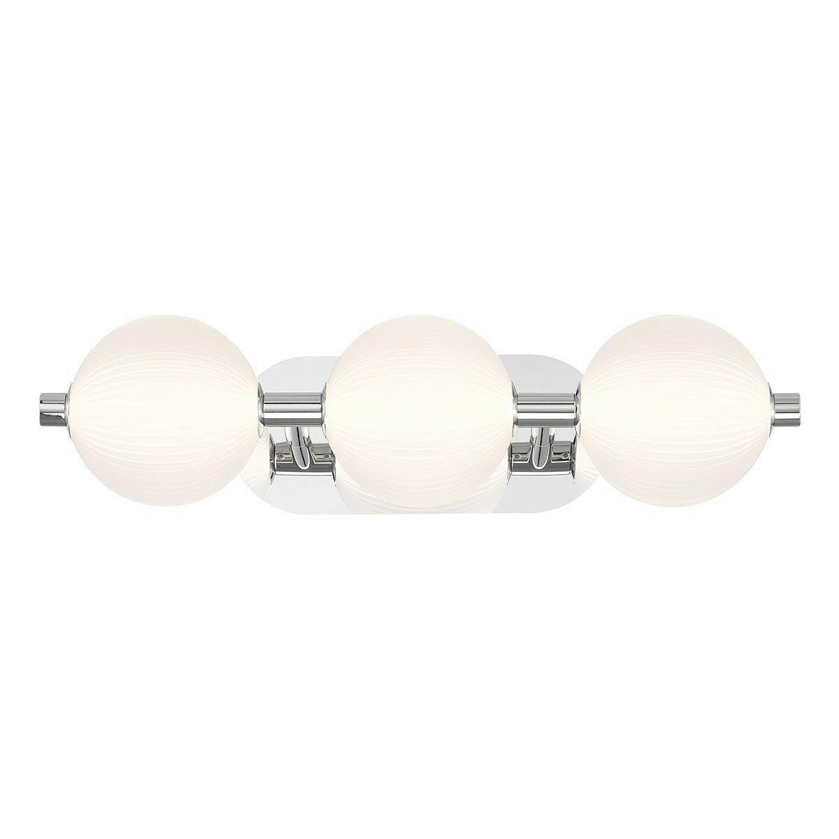 LED Falilámpa Qn-Palmas-3w-Pn - nikkelszínű, Konventionell, üveg/fém (15,1/58,7/20,3cm) - Elstead Lighting