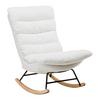 GUNGFÅTÖLJ DEVIN - vit/naturfärgad, Modern, metall/trä (71/100/103cm) - Bessagi Home