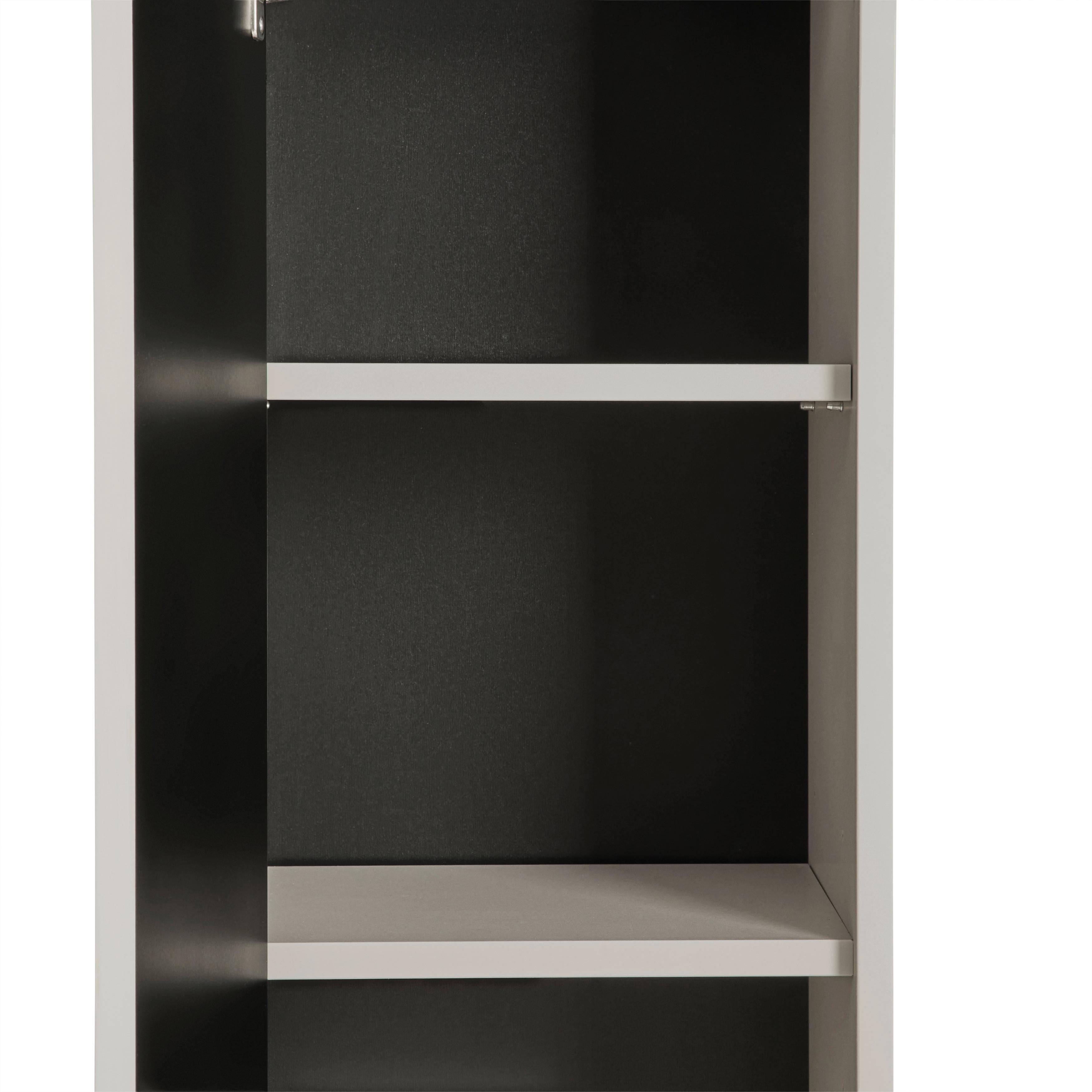 HÖGSKÅP SOPHIA -EXKLUSIV- - svart/kashmir, Modern, trämaterial (35/190/33cm) - Mömax