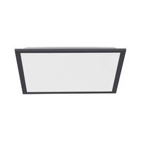 LED-Deckenleuchte Flat max. 23,5 Watt - Schwarz, Basics, Kunststoff/Metall (44,5/44,5/7cm)