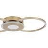 PLAFONNIER LED ALEXANDER - couleur chromée/Cappuccino, MODERN, métal/matière synthétique (57,5/28,5/6cm) - Mömax