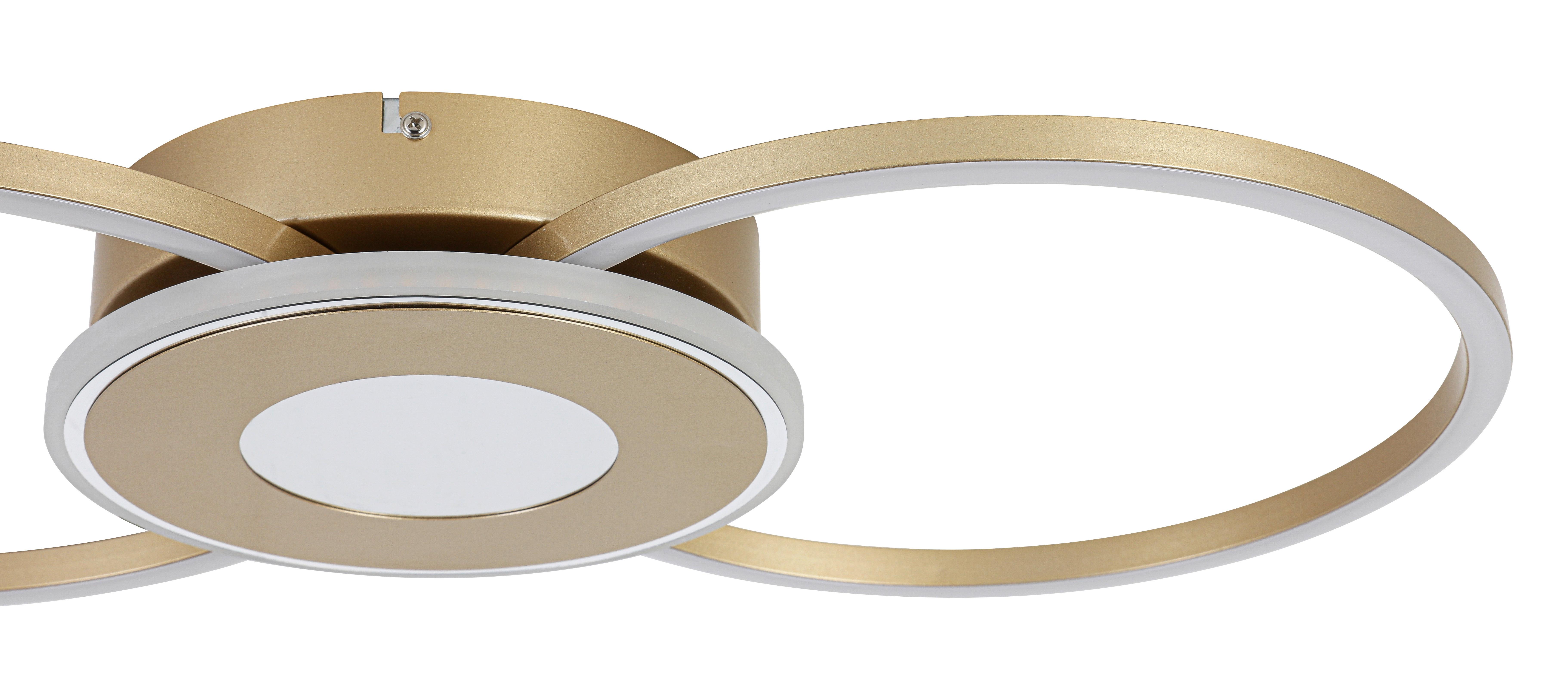 LED-TAKLAMPA ALEXANDER - kromfärg/cappuccino, Modern, metall/plast (57,5/28,5/6cm) - Mömax