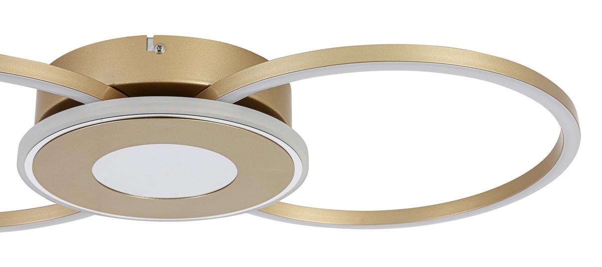 Stropna Led-svetilka Alexander - barve kroma/barve kapučina, Moderno, kovina/umetna masa (28,5/57,5/6cm) - Mömax