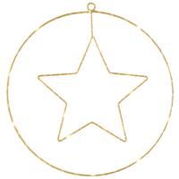 Függődísz Starlight - fekete/aranyszínű, fém (30cm) - Modern Living
