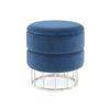HOCKER Hocker in Blau mit Stauraum - Silberfarben/Dunkelblau, Basics, Holzwerkstoff/Kunststoff (37,5/41/37,5cm) - Kayoom