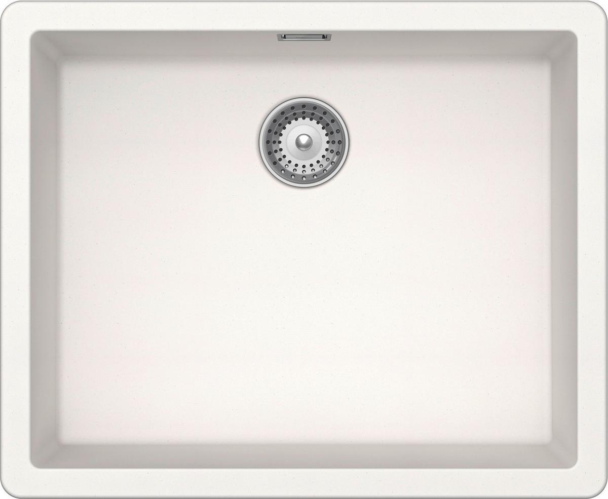Spüle GREN100LUPOL in Weiß - Weiß, MODERN, Stein (55,6/45,6cm) - Schock