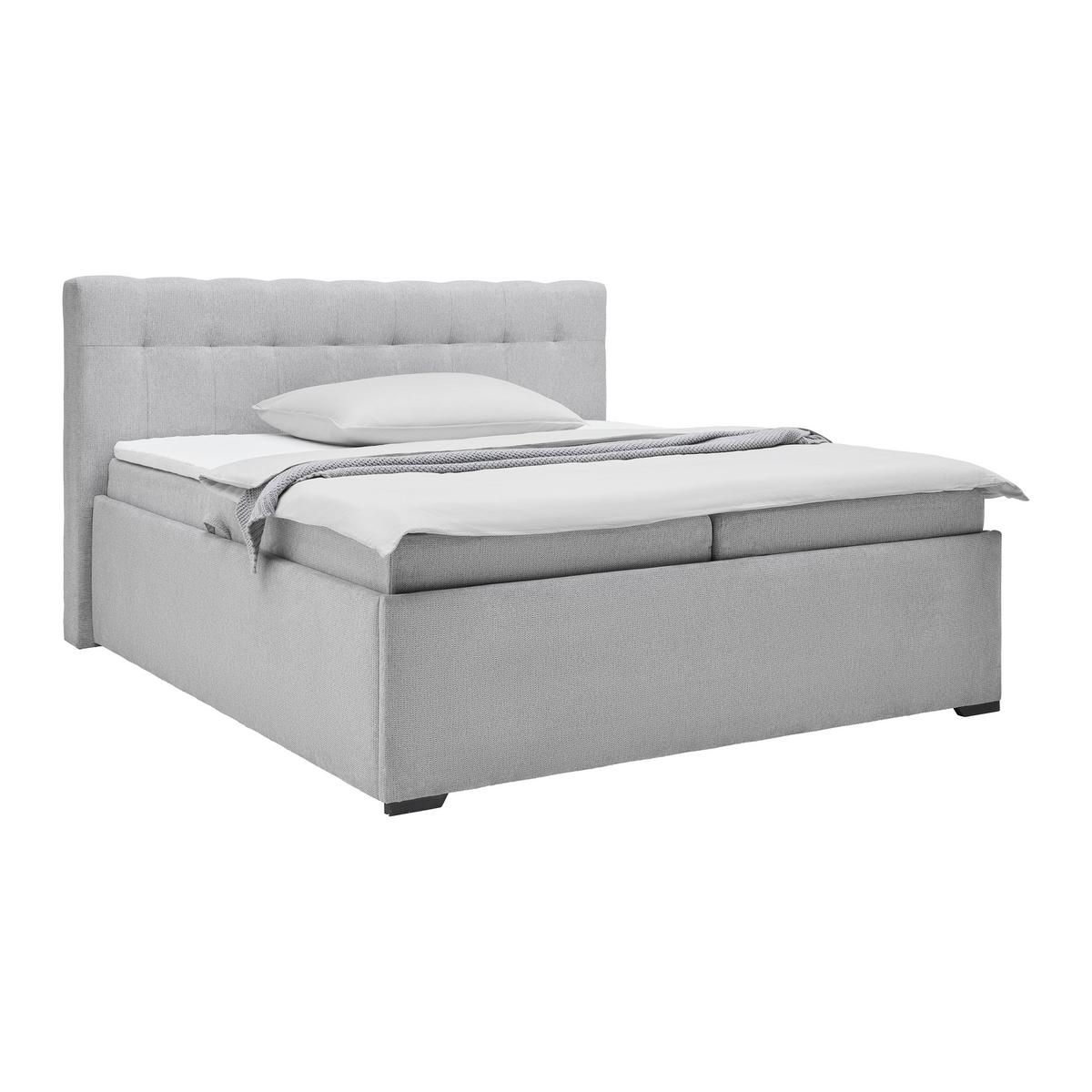 Polsterbett Thor in Grau ca. 200x200cm - Buchefarben/Grau, KONVENTIONELL, Textil (200/200cm) - Mömax