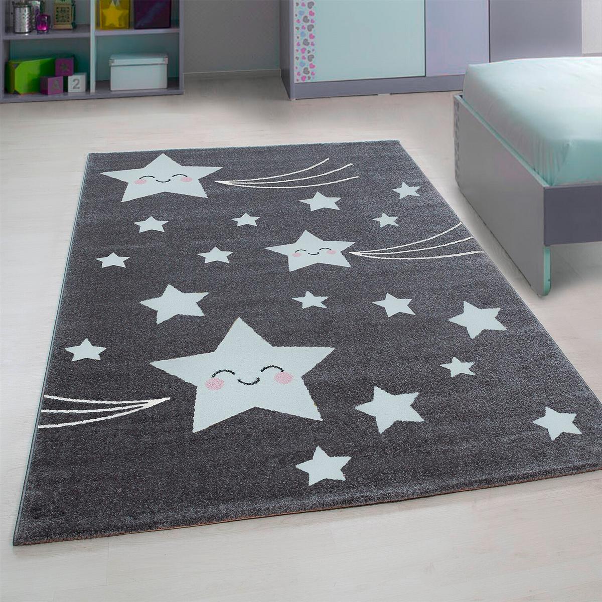 Dječji Tepih Kids  160/230cm - bijela/siva, Trend, tekstil (160/230cm) - Ben'n'jen
