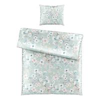 Bettwäscheset Ute - Grün, Romantik / Landhaus, Textil (160/210cm) - Modern Living