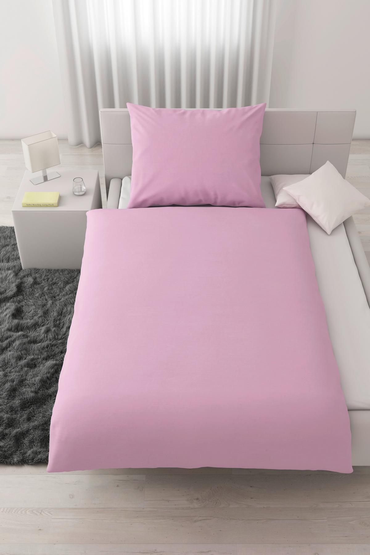 Ágyneműhuzat-garnitúra Annika - ezüstszínű/orgona, textil (140/200cm) - Modern Living