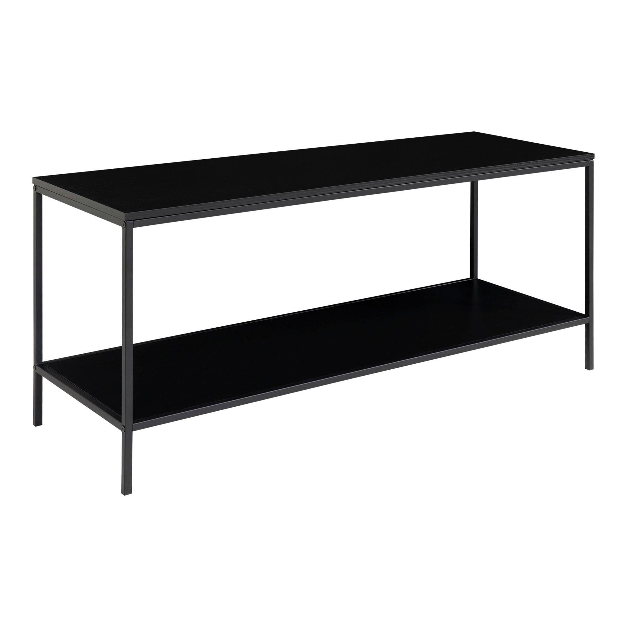 TV-Element Vita Schwarz - Schwarz, Design, Holzwerkstoff/Metall (100/45/36cm) - MID.YOU