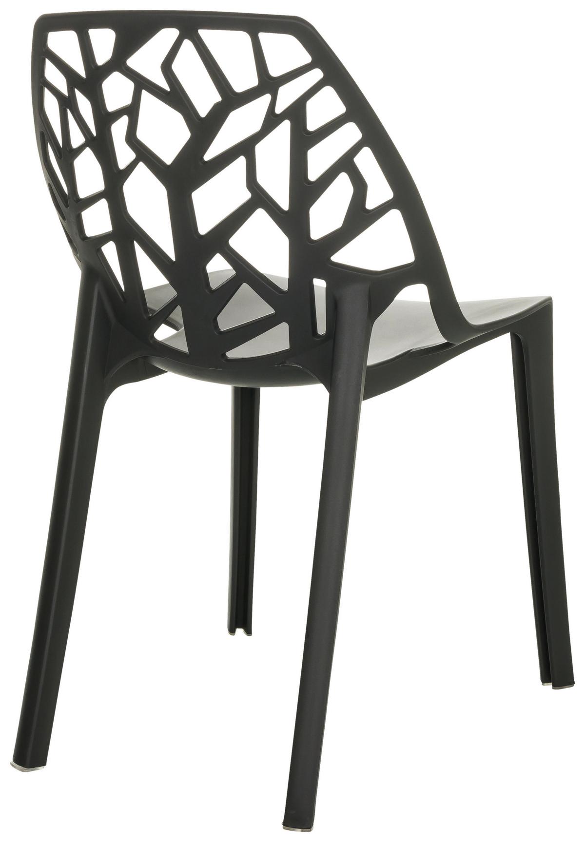 Stol Artifo Tri, Črna - črna, Basics, umetna masa (47/80/56cm) - MID.YOU