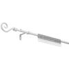 Set galerii perdele Black night - argintiu, plastic/metal (130-240cm) - Best Price