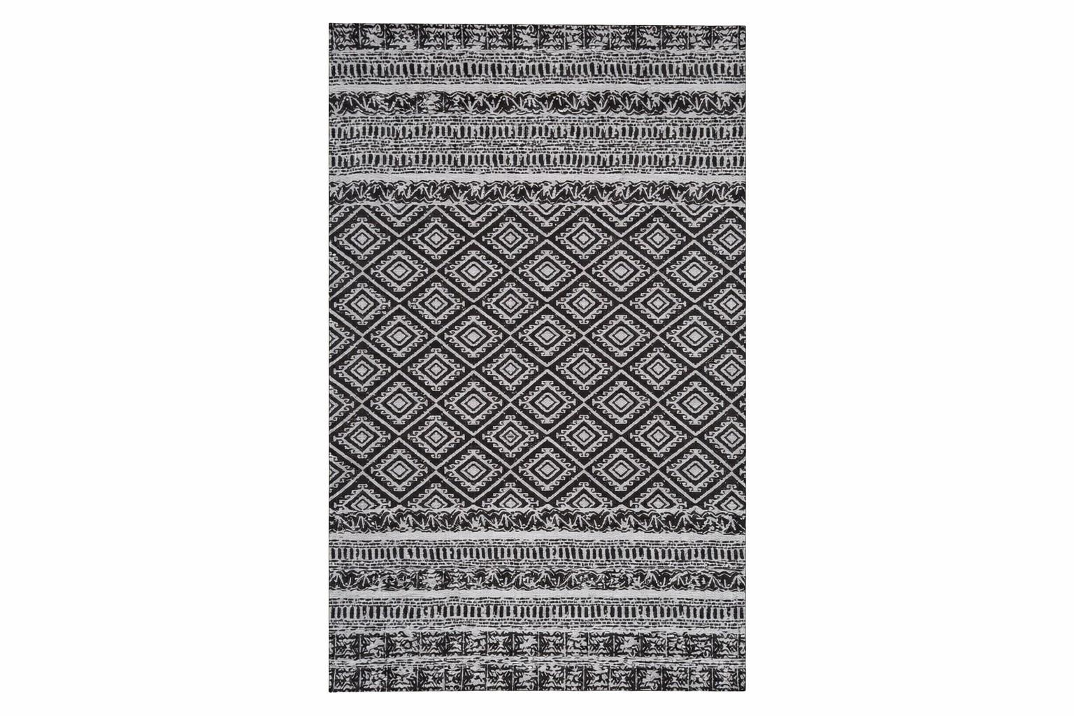 Läufer Sunny 110 Schwarz 80x150 - Schwarz, Basics, Textil (80/150cm) - Kayoom