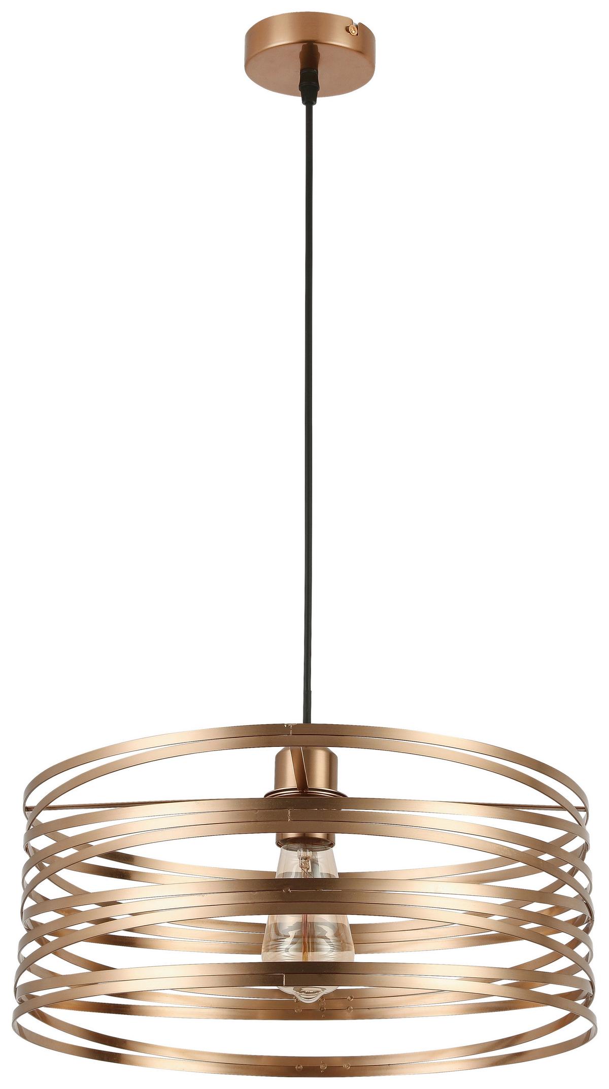 LAMPA WISZĄCA JULIA - czarny/cappuccino, Trend, tworzywo sztuczne/metal (40/120cm) - Novel