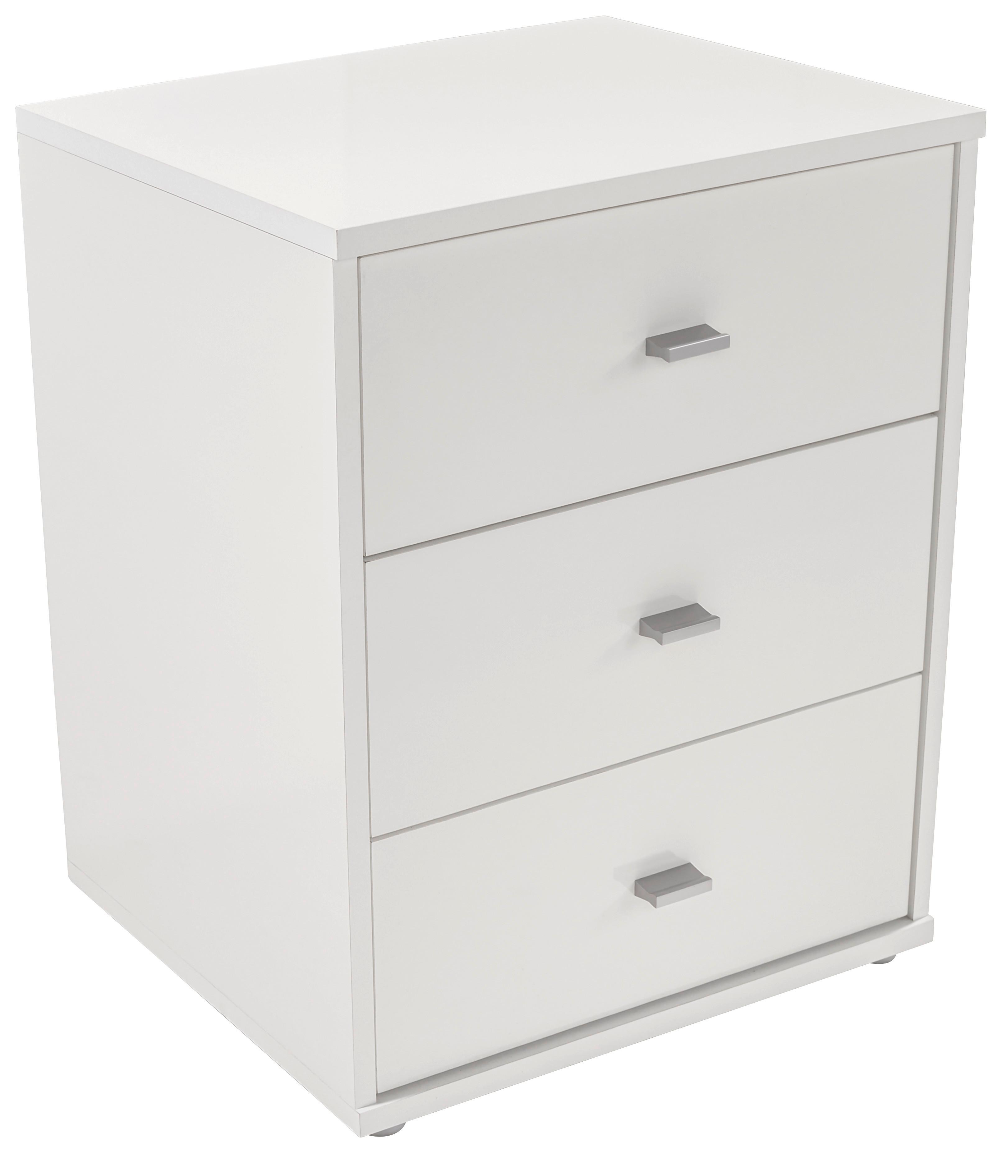 Nočna Omarica 4-You New - barve kroma/bela, Konvencionalno, umetna masa/leseni material (50/54,8/34,6cm) - Modern Living