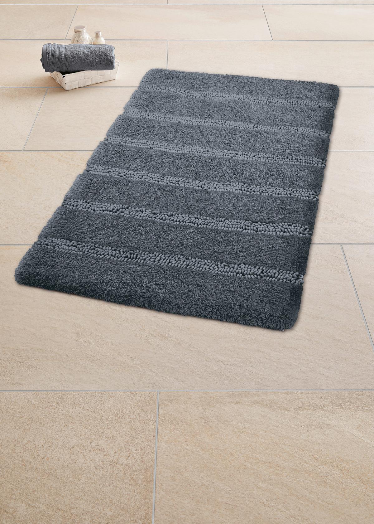 DYWANIK ŁAZIENKOWY MONROVIA - różnokolorowy, Basics, tworzywo sztuczne (60/100cm) - Kleine Wolke