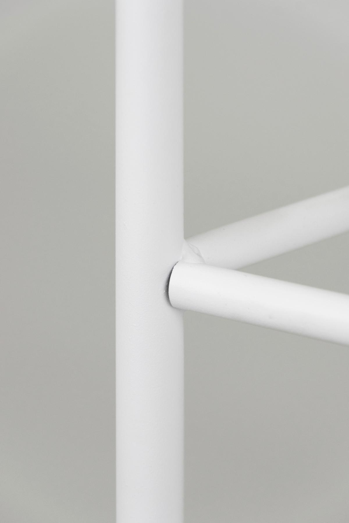 Blumenständer Weiß - Weiß, Basics, Metall (23/90/23cm)