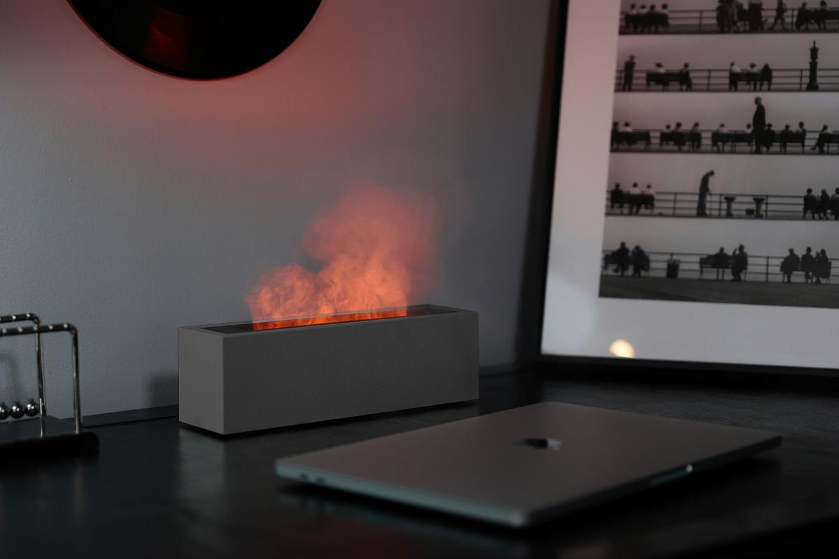 Diffuser Fire&More Anthrazit ca. 200ml - Anthrazit, Design, Kunststoff (24,7/6,6/7,7cm) - Mömax