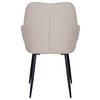 STOL MED ARMSTÖD ELENA -TOP- - beige/svart, Modern, metall/trä (57/85/60cm) - Mömax
