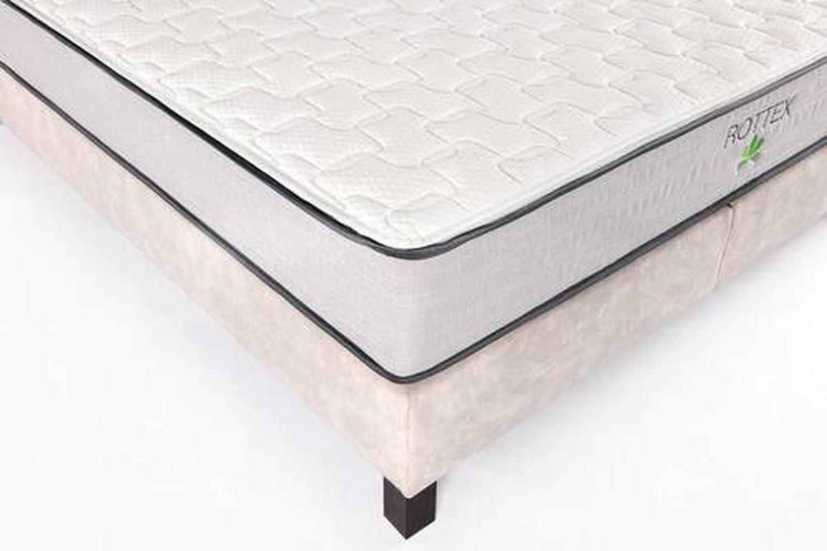 Boxspring Ágy Pasadena - krém, Modern, faalapú anyag/textil (160/200cm)
