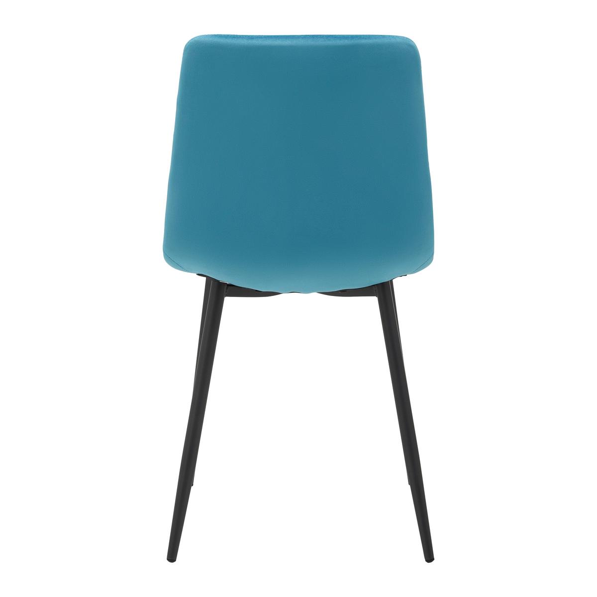 KRZESŁO RIA - petrol/czarny, Modern, metal/drewno (43,5/87/54cm) - Bessagi Home