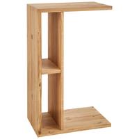 STOLIK BOCZNY RUSTICO - kolor dębowy, Natur, drewno (25/65/40cm) - Linea Natura